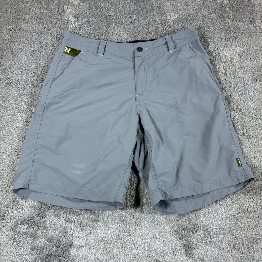 Howler Brothers Horizon Shorts Mens 33 Gray Nylon Ripstop Outdoor Hiking Fishing
